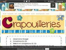 Tablet Screenshot of crapouilleries.net